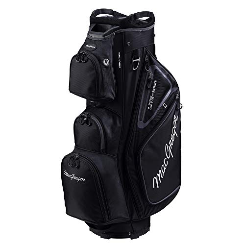 【中古】【未使用・未開封品】MacGregor Golf VIP デラックス 14ウェイ カートバッグ 9.5インチ トップ ブラック/ブラック｜AJIMURA-SHOP
