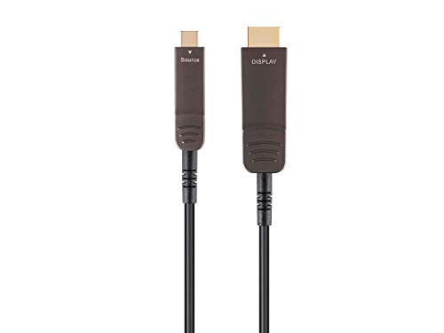 【中古】【未使用・未開封品】Monoprice USB 3.1 Type-C - HDMIビデオケーブル - 30フィート 4K@60Hz 光ファイバーAO 最大100フィート伝送、金メッキコネクター - SlimRun AV｜AJIMURA-SHOP