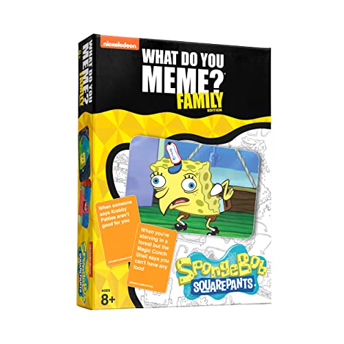 【中古】【未使用・未開封品】WHAT DO YOU MEME? コアゲームに追加できるように設計されたスポンジボブ スクエアパンツデッキ|AJIMURA-SHOP