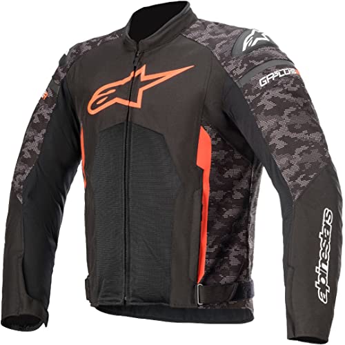 【中古】【未使用・未開封品】Alpinestars メンズ T-GP Plus R v3 エアバイクジャケット ブラック/迷彩/レッド 2XL