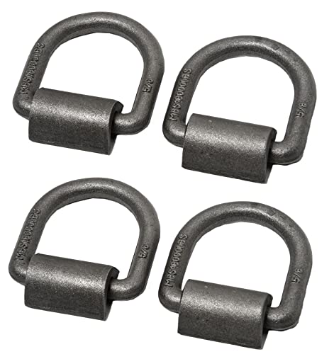 【中古】【未使用・未開封品】HiGear 5/8インチ 18000ポンド 耐荷重 溶接フリップ Dリング アンカー フラットベッド トラック トレーラー ラチェットストラップ カーゴタイダ