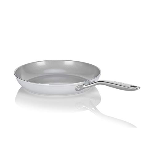 【中古】【未使用・未開封品】TECHEF - CeraTerra 10インチ セラミック ノンスティック フライパン スキレット (PTFE PFAS/PFOAフリー) 食洗機対応 ステンレススチールハンド