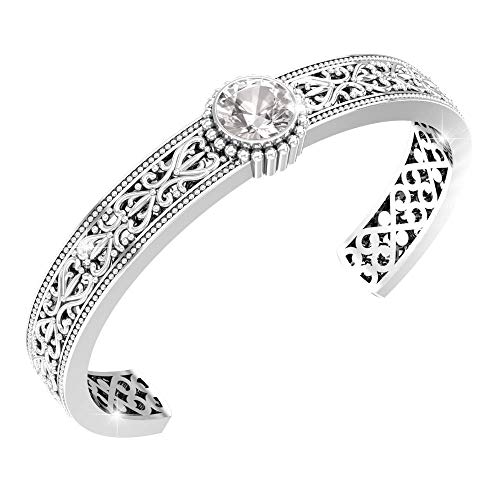 【中古】【未使用・未開封品】Belinda Jewelz レディース 誕生石 スターリングシルバー バリニーズカフバングルブレスレット ブルー