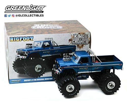 【中古】【未使用・未開封品】GreenLight Collectibles - 1:18 Kings of Crunch - Bigfoot #1 - 1974Ford F-250 Monster Truck with 66-Inch Tires