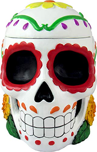 【中古】【未当て嵌める・未開封品】World of Wonders - Fiesta De Muertos続きもの - Ancestors Ashes - 派手な上白糖スカルかざり付ける多目的記憶装置ボックス席と灰皿 帰らぬ人の日 ホ
