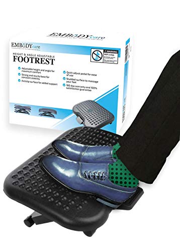 【中古】【未当て嵌める・未開封品】Embody Care 学習机下フットレスト \u0026 自然調整能力のあるなフットレスト 万物の霊長科学技術に基づいた学習机用フットレスト 疲労困憊や疲れた足を癒す 執務室のフット