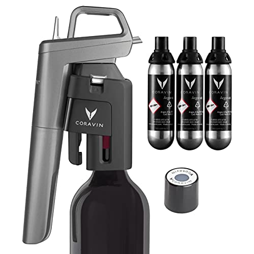 【中古】【未使用・未開封品】Coravin タイムレス 5つのワイン グラスシステム ボトルオープナー ワインセーバー - アルゴンガスカプセル3個とスクリューキャップ1個付き - グ