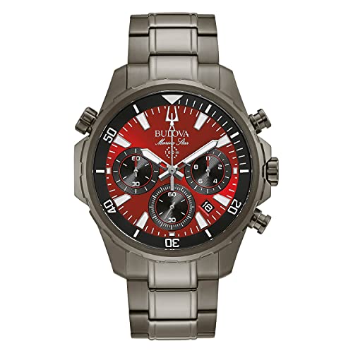 【中古】【未使用・未開封品】Bulova Marine Star - 98B350 One Size ガンメタル