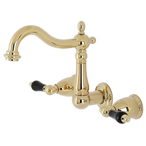 【中古】【未使用・未開封品】Kingston Brass KS1252PKL Duchess 2ハンドル 壁取り付け浴室蛇口 光沢真鍮