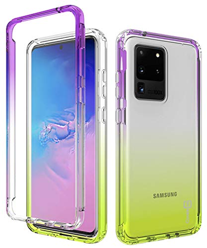 【中古】【未使用・未開封品】サムスン Galaxy S20 ウルトラケース用CoverON カラフルフルボディグラデーションシリーズ パープル G316-CO-SAG20ULTRA-HY37-YE