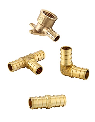 【中古】【未使用・未開封品】EFIELD Pex フィッティングミックス 1/2インチドロップイヤーエルボ (10個) 1/2インチ ティー\"T\" (10個) 1/2インチ エルボ (10個) 1/2インチ カ