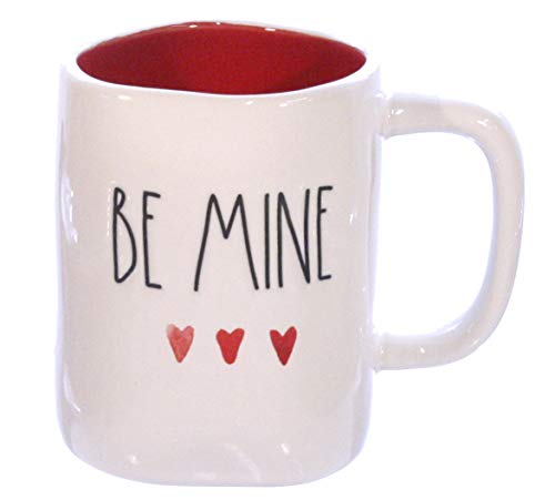 【中古】【未使用・未開封品】Rae Dunn Mug BE MINE 大文字 バレンタイン コーヒー ティーカップ 水彩ハート