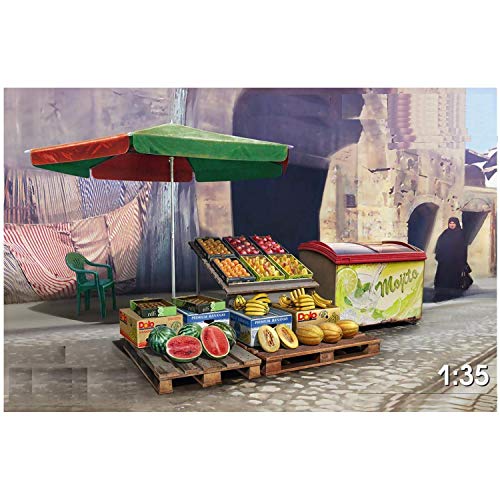 【中古】【未使用・未開封品】MiniArt 35612 1/35 Scale Street Fruit Shop - Plastic Architecture Model Building Kit