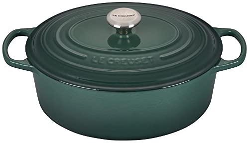 【中古】【未使用・未開封品】Le Creuset (ル・クルーゼ) エナメル加工 鋳鉄製 シグネチャー 楕円形 ダッチオーブン 6.75クォート アーティシャット|AJIMURA-SHOP