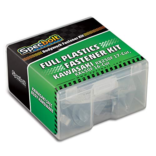 【中古】【未使用・未開封品】Specbolt フルプラスチックボディファスナー ボルトキット 適合: Kawasaki KX250F 17-CUR & KX450F 16-CUR #1620 KXF250 KXF450｜AJIMURA-SHOP
