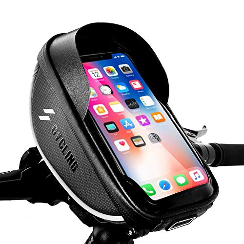【中古】【未使用・未開封品】CbRSPORTS 自転車ハンドルバーバッグ 防水 自転車電話マウントホルダーバッグ 自転車フロントフレーム トップチューブハンドルバーバッグ バイク｜AJIMURA-SHOP 10,943円