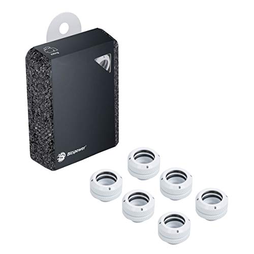 【中古】【未使用・未開封品】Bitspower G1/4インチ デラックス ホワイト エンハンス マルチリンク OD 14mm (6個)