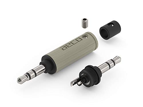 【中古】【未当て嵌める・未開封品】aeco TRS Plug 3.5粍 Stereo AT3-1331R, 1pcs/1set, Rhodium Plating, Vacuum bag