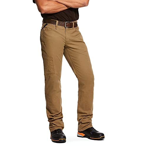 【中古】【未当て嵌める・未開封品】ARIAT メンズ 薄墨色 鉄筋 M4 手ごわい Durastretch ストレートレッグ 細工物ズボン下 - 10030250 US 大きさ: W34 L34