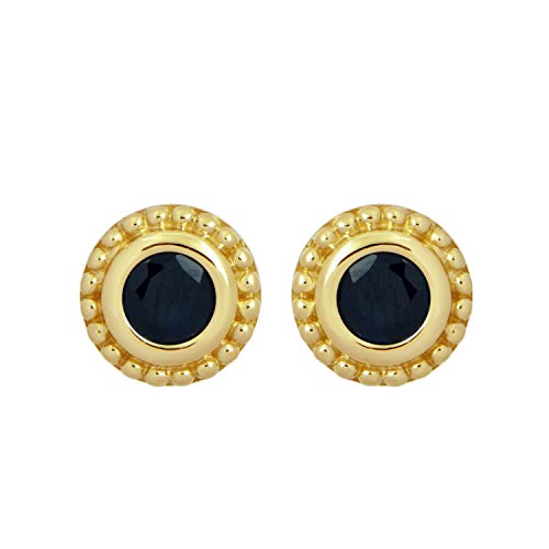 【中古】【未使用・未開封品】Jewelili 10kt イエローゴールド 4mm ブルーサファイア ピアス｜AJIMURA-SHOP 38,197円