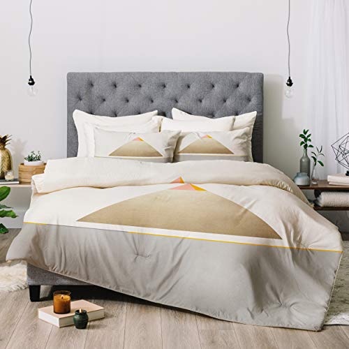 【中古】【未当て嵌める・未開封品】Deny Designs Iveta Abolina Bloc De Couleur IV 掛け布団仕掛ける 枕押しかぶせる付き添い人 第一人者 薄墨色