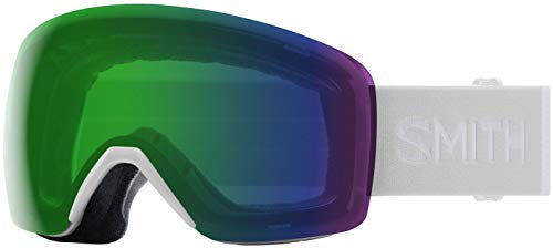【中古】【未使用・未開封品】Smith Skyline スノーゴーグル ホワイト Vapor '21 / Chromapop Everyday Green Mirror)