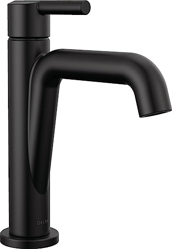【中古】【未当て嵌める・未開封品】Delta Faucet Nicoli シングル手持ち部分 風呂場水道の栓 水抜き管協議会付き添い人 引っ敷き黒いこと シングル穴 風呂場水道の栓 15849LF-BL