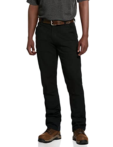 【中古】【未当て嵌める・未開封品】ARIAT Men\u0027s Rebar M4 Low Rise Durastretch Made Tough Double Front Stackable Straight Leg Pant Black Size 34W X 36L