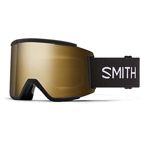 【中古】【未当て嵌める・未開封品】Smith 成年者用スクワッドXLスノーゴーグル - 黒いことひな形/ChromaPopサンブラックゴールドミラーレンズ - M006752QJ99MN