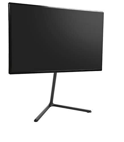 【中古】【未当てはめる・未開封品】ynVISION.DESIGN モダンスタジオテレビフロアスタンド マウント\u0026画架 角度合わせる能力のある 回転させる能力のある 49~70in (黒いこと)