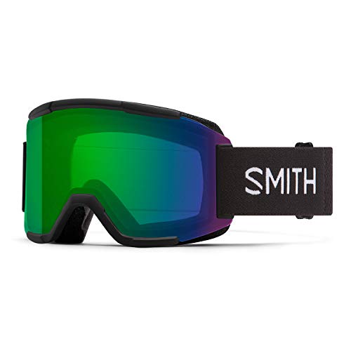 【中古】【未当てはめる・未開封品】Smith Squad スノーゴーグル 黒いこと/ChromaPop Everyday 緑であること銀鏡