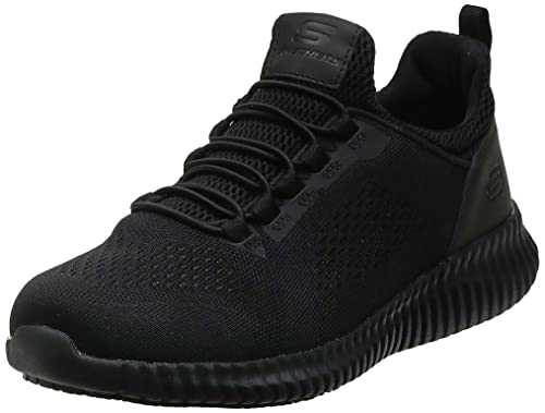 【中古】【未当て嵌める・未開封品】Skechers Men\u0027s Cessnock SR Food Service Work Shoe, Black/White, 9 US