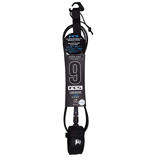 【中古】【未当て嵌める・未開封品】FCS エフシーエス ESSENTIAL LEASH 9feet ALL ROUND CALF AR-CALF-09F BLK 9フィート