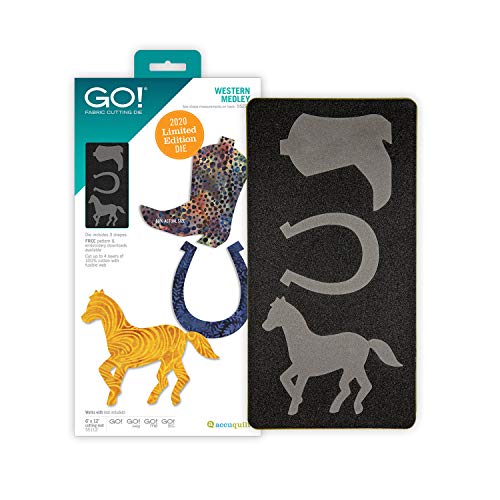 【中古】【未当て嵌める・未開封品】AccuQuilt GO! Western Medley 押さえる版 ファブリックカッティングダイス