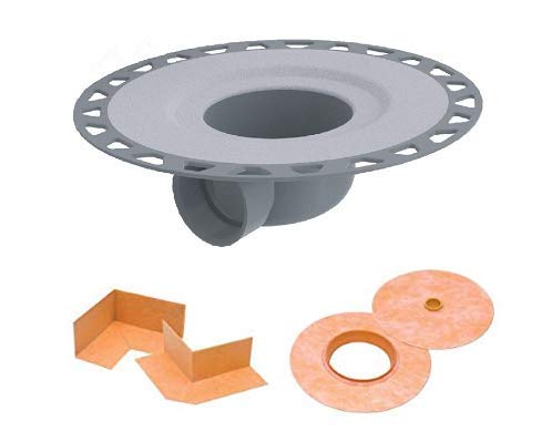 【中古】【未使用・未開封品】Schluter Systems Kerdi 排水キット 水平PVCフランジ2インチ+コーナー(KDH2 FLK PVC)