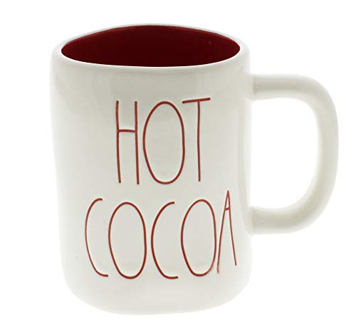 【中古】【未使用・未開封品】Rae Dunn by Magenta Hot COCOA セラミック LL コーヒーマグ レッド インテリア