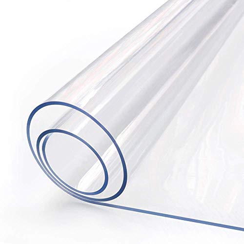 【中古】【未使用・未開封品】大型クリアプラスチックテーブルクロス ビニール長方形 木製家具 拭き取り可能なテーブルクロスプロテクター 厚いカウンタートップ保護カバー PV｜AJIMURA-SHOP