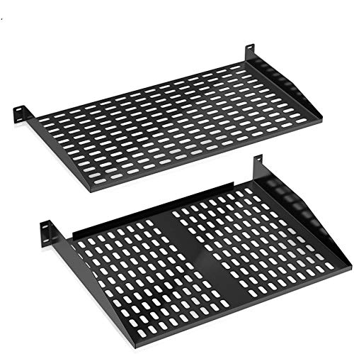 【中古】【未当て嵌める・未開封品】Pyle PLRSTN62U 19in 2個容器に並べる サーバーラックマウントトレイ カンチレバーマウント 壁マウント仕合わせ コンピューターケースマウントトレイ