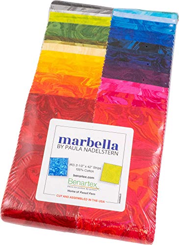 【中古】【未使用・未開封品】Paula Nadelstern Marbella Strip-Pies 40 2.5インチ ストリップ ゼリーロール Benartex
