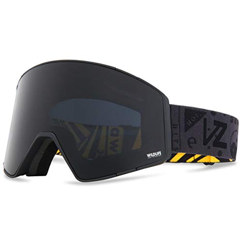 【中古】【未当てはめる・未開封品】VonZipper 宇宙カプセル 賞与金水晶体付き添い人 メンズ ゴーグル 黒いことアウト 繻子/自然状態毛の荒物 ブラックアウトレンズ