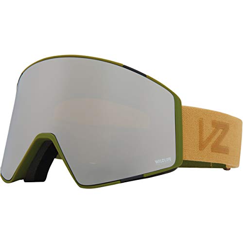 【中古】【未使用・未開封品】VonZipper カプセル 大人用 スノーボードゴーグル - SIN オリーブサテン/ワイルドライフシルバークロム/ワンサイズ