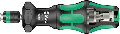 【中古】【未使用・未開封品】Wera(ヴェラ) 05057480001 | ラチェットドライバー Rapidaptorアダプター付き Kraftform 826 T ターボ加速 ホルダー 1/4\
