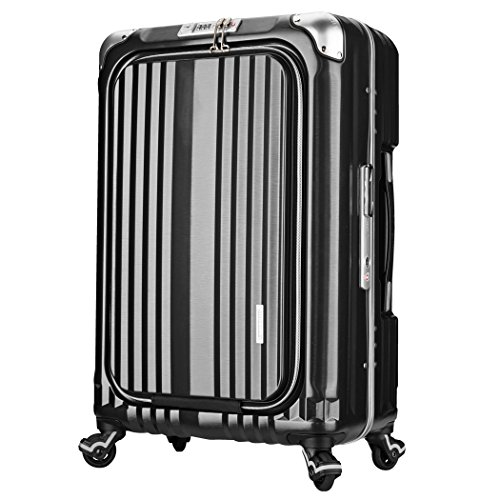 【中古】【未当て嵌める・未開封品】Enkloze X2 炭素 XL ビッグキャリーオン 24in 100% パソコン TSA聞きとどける チャックなし 商行為位置付け, 引っ敷き黒いこと