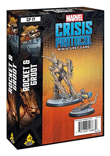 【中古】【未使用・未開封品】Marvelクライシスプロトコル ロケットとグルート キャラクターパック | ミニチュアバトルゲーム | 大人とティーンのための戦略ゲーム | 対象年齢｜AJIMURA-SHOP