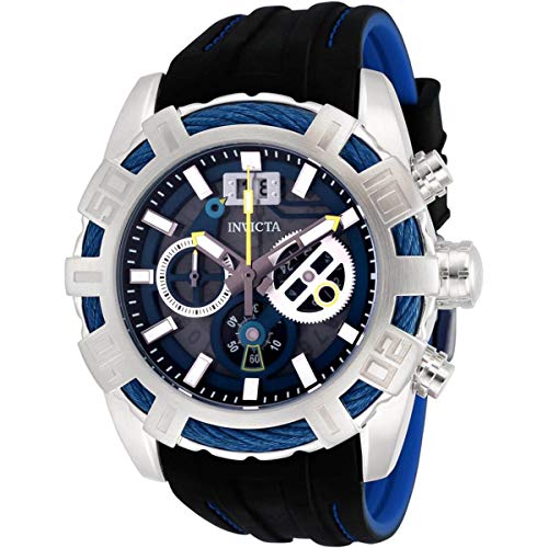 【中古】【未使用・未開封品】Invicta Men's 30297 Bolt Quartz Chronograph Black, Blue, Transparent Dial Watch｜AJIMURA-SHOP