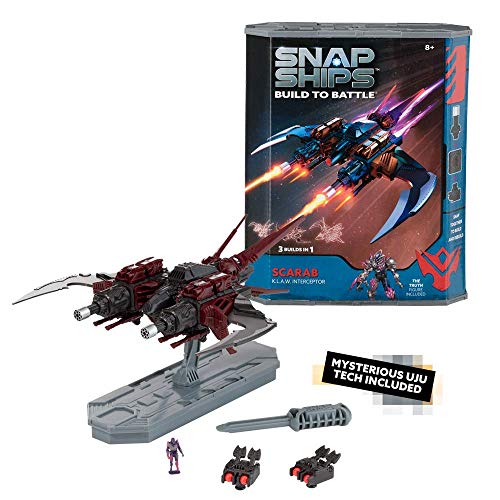 【中古】【未使用・未開封品】Snap Ships Scarab K.L.A.W.インターセプター - カスタムビルディングとバトルプレイのための組み立て玩具 - 対象年齢8歳以上
