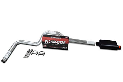 【中古】【未使用・未開封品】XsvFLO 排気キット - Shopline シングル排気システム 3インチ ALパイプ フローマスター スーパー44 3インチ シルバラード、シエラ、Fシリーズ、