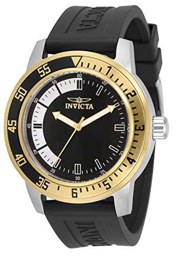 【中古】【未使用・未開封品】Invicta Men's Specialty Stainless Steel Quartz Watch with Silicone Strap, Black, 22 (Model: 34097)｜AJIMURA-SHOP