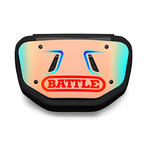 【中古】【未使用・未開封品】Battle 玉虫色のクロームフットボールバックプレート 大人用