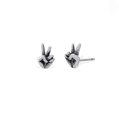 【中古】【未使用・未開封品】Boma Jewelry スターリングシルバー ピースサイン ハンドスタッドピアス｜AJIMURA-SHOP